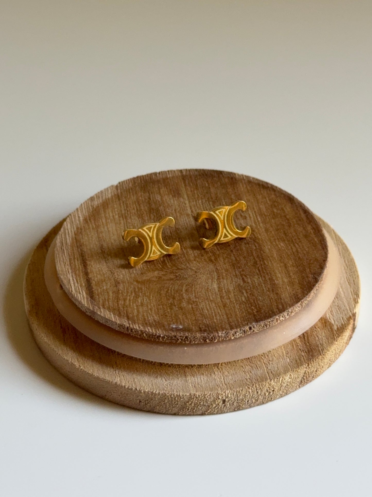 Crystal Gold Earrings
