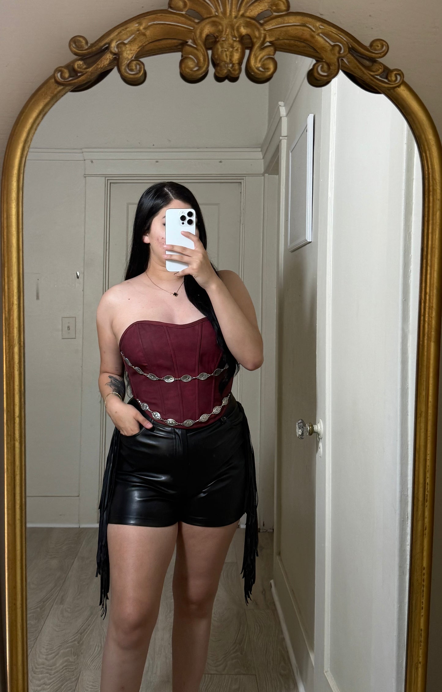 Denise Dark Red Top