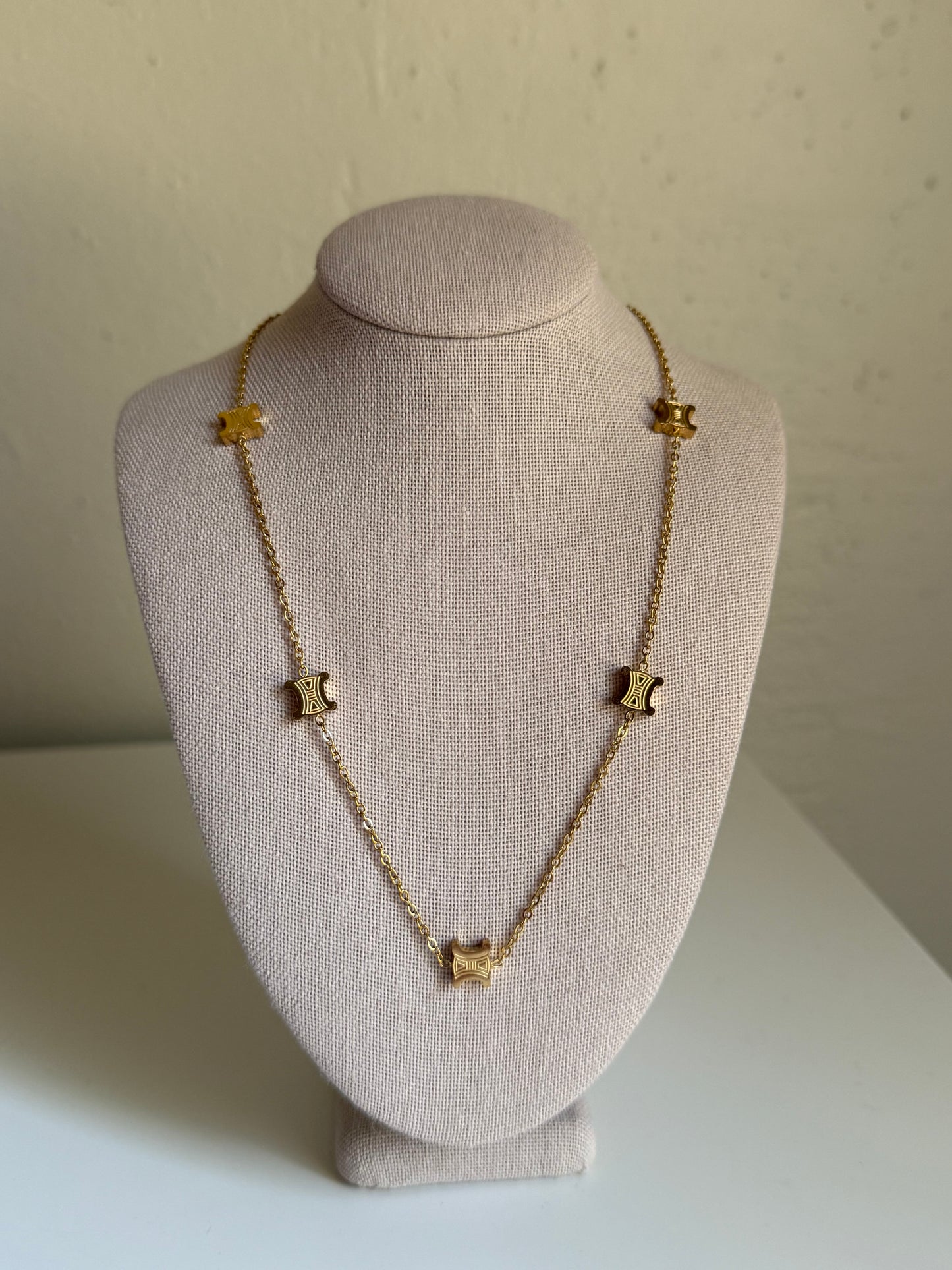 Crystal Gold Necklace
