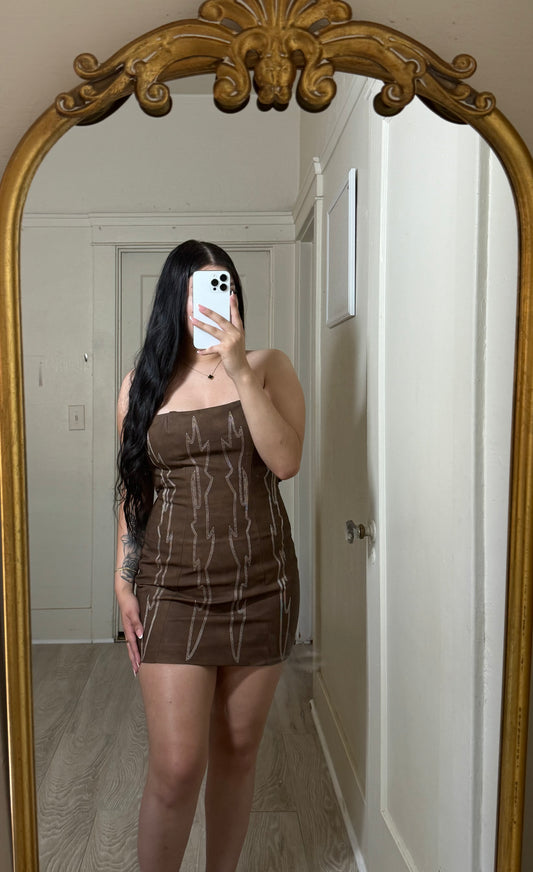 Celeste Brown Dress