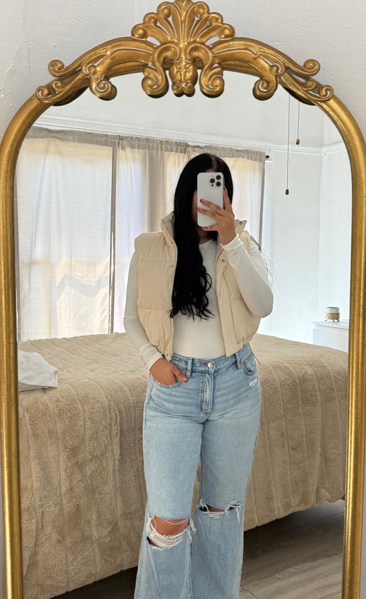 Karla ivory vest