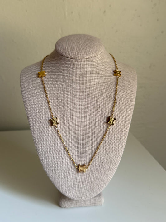 Crystal Gold Necklace