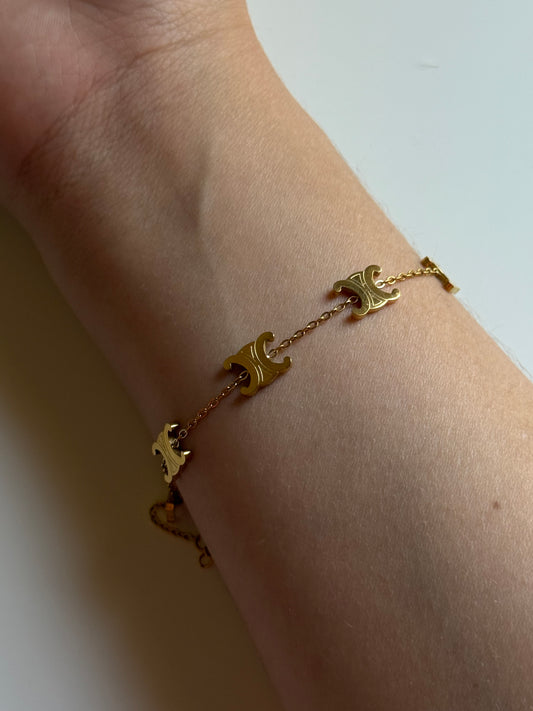 Crystal Gold Bracelet