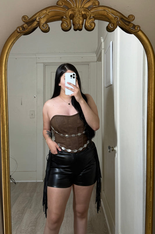 Denise Brown Top